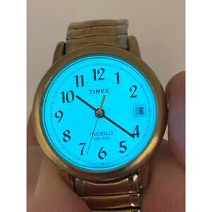 Timex Indiglo Womens Watch 25mm - Fresh Battery - Expandable Band WR 30m Date